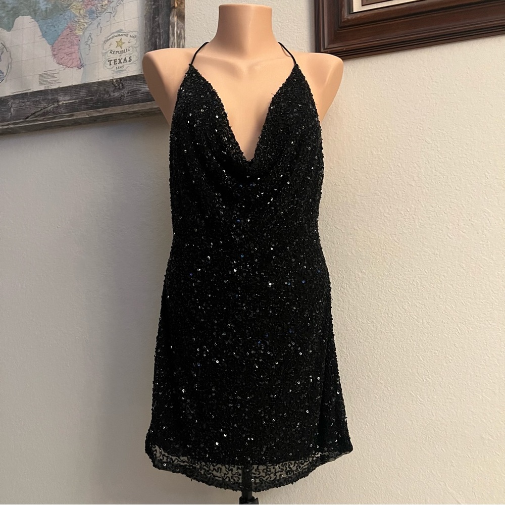 Retrofête Mich Mini dress in black